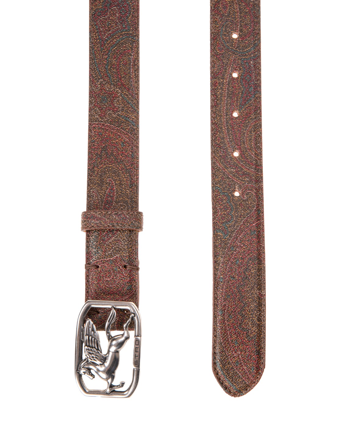 shop ETRO  Cintura: Etro cintura in pelle con Pegaso.
Larghezza 3,5 cm.
Tessuto di cotone Paisley jacquard spalmato con grana opaca e doppiato in tela.
Fodera: 100% pelle di vitello.
Made in Italy.. 0I287 8335-0600 number 5652047